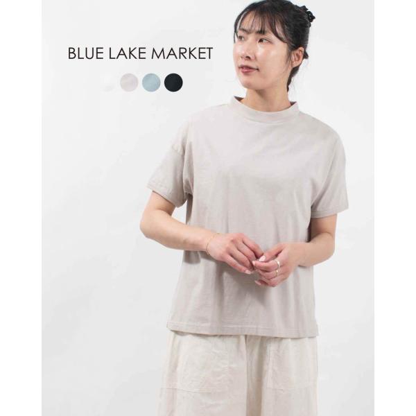BLUE LAKE MARKET ブルーレイクマーケット アメリカンドライ天竺|||サイドミニスリッ...