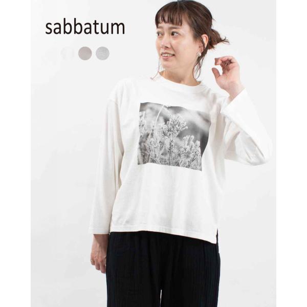 sabbatum サバタム 26/1BDTOP度詰天竺 前後差スタンダードプリントTee（PHOTO...