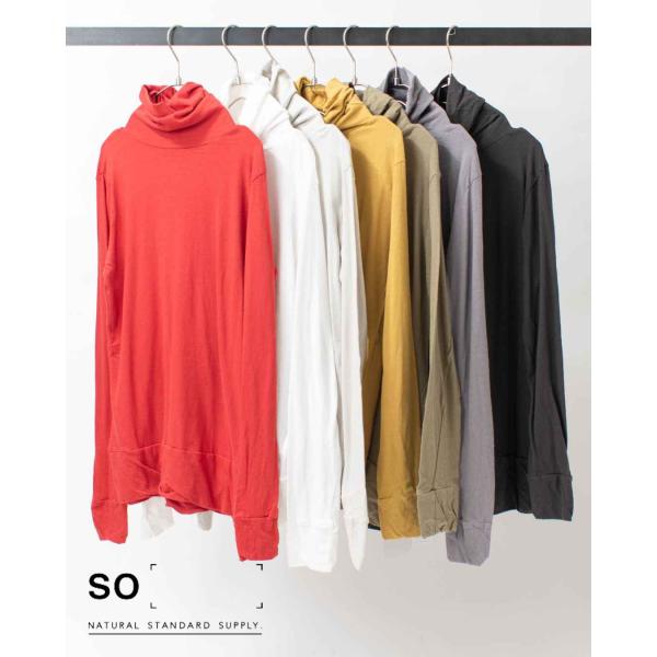 SO エスオータートルネックプルオーバー SB-0010 ナチュラルファッション　ナチュラル服　40...