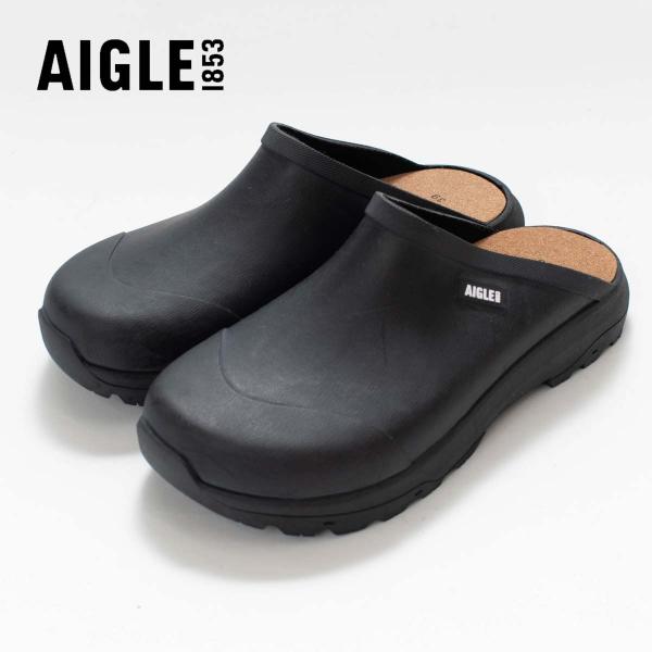 AIGLE エーグル コーレイ クロッグ ZZHS065  ナチュラル アウトドア サボ　黒　40代...