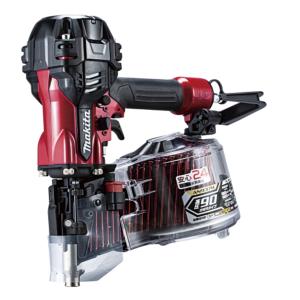 マキタ 高圧エア釘打（エアダスタ付） AN937H ワイヤ釘90ｍｍ レッド メーカー保証24ヶ月 ケース付 コンパクト 軽量