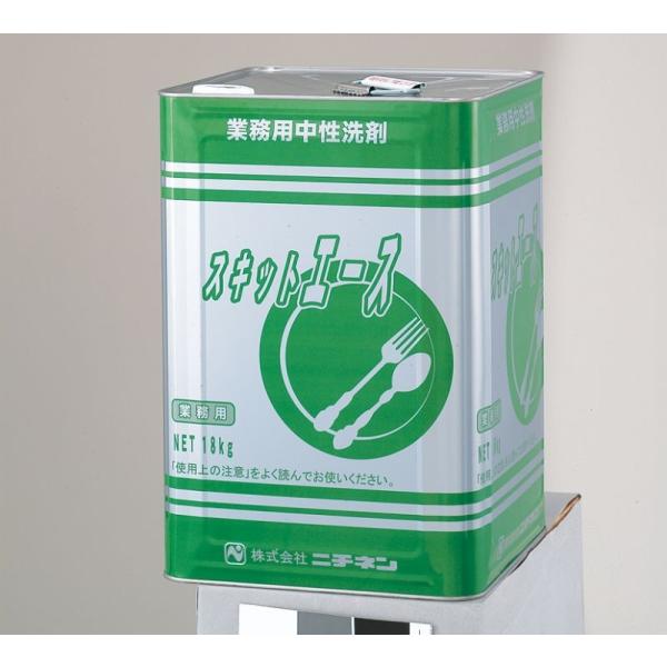 中性洗剤 スキットエース 18kg 1缶 業務用 ニチネン 洗剤 食器 野菜用洗剤 調理具洗濯 災害...