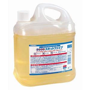 合成洗剤 スキットファイブ 濃縮中性洗剤 4kg 1本 5倍濃縮タイプ 厨房用品 厨房機器 ポイント消化