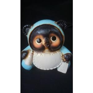 信楽焼 赤ちゃんタヌキ ベビー 出産祝い レッド お土産 幸福 狸 たぬき
