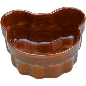 スフレ ココット くまさん 1個 80ml アメ色 かわいい ブラウン 在庫処分品 小鉢 趣味 プリ...