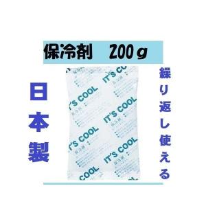 保冷剤 大サイズ I-200 1個 200ｇ 蓄冷剤 大 食中毒予防 キャンプ Mサイズ アウトドア クーラーボックス エコ 応急処置 日本製 国産 大きい 冷やす 熱中症対策