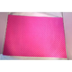テーブルマット ピンク 格子 43×30 ランチョンマット かわいい 長方形 明るい 食卓 ぴんく ...