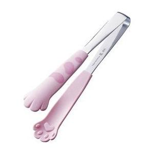 ちびにゃんこ トング ミニトング トング 猫 スベリ止め にゃんこ 薬味トング ピンク 薬味 ネコ 肉球 バイキング かわいい 業務用 家庭用 日本製 雑貨 飲食店 桃