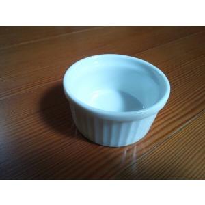 7cm スフレ 1個 無地陶器 らくやきマーカー 日本製 ココット 業務用 小鉢 雑貨 プリン 飲食店 ブリュレ デザート お菓子 レストラン 無地 ホワイト ポイント消化