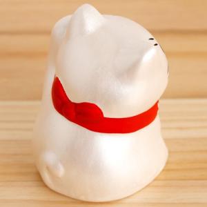 ネコ 薬師窯 錦彩福おいで招き猫 銀色 満願成...の詳細画像1