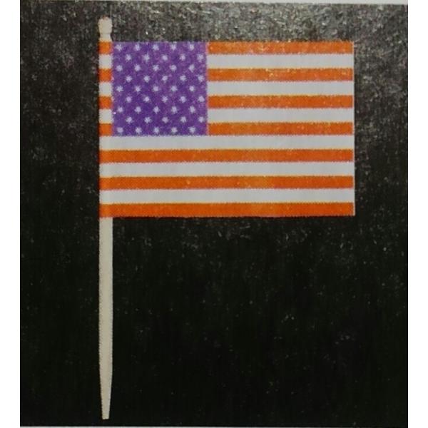 ランチ旗 アメリカ 1箱200本入 オリンピック 万博 関西万博 応援 星条旗 USA はたフラッグ...