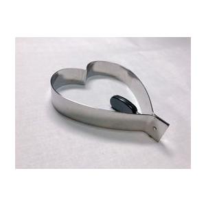 目玉焼きリング ハート型 無地 ステンレス ホットケーキ 型取り 演出 子供 喜ぶ パーティー かわ...