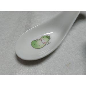 陶器レンゲ きゅうり柄 かわいい スプーン 小...の詳細画像1