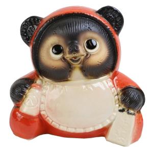 出産祝い 信楽焼 赤ちゃんタヌキ ブルー ベビー お土産 幸福 狸 たぬき