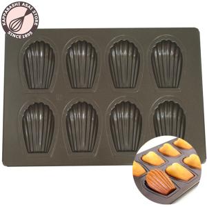 千代田金属(Chiyoda) シリコン加工ハート型8P マドレーヌ型 ケーキ型