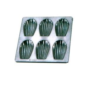 ダイヤ印 シリコン加工マドレーヌ貝型 6P : かっぱ橋 浅井商店 製菓製