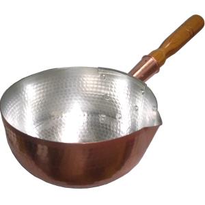 純銅製 山菜鍋 30cm 木蓋付き(燕三条製 銅製 銅鍋 銅製品 純銅 銅 鍋 5