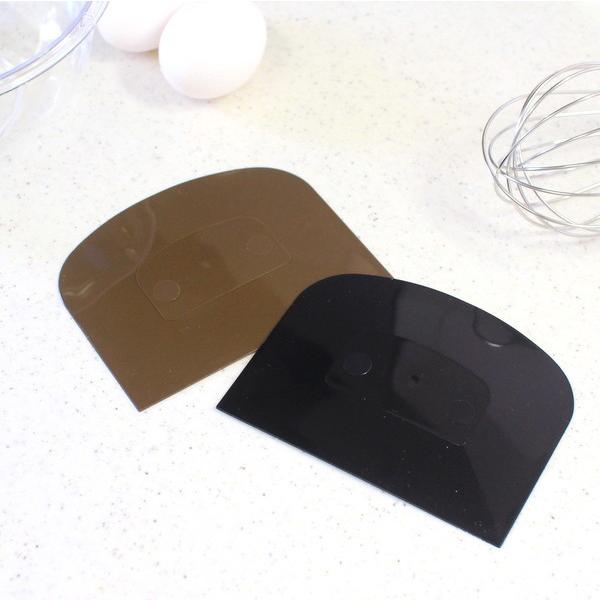 NEWカラードレッジ　ブラック・ブラウン スケッパー スクレッパー カード パン作り道具 爆買