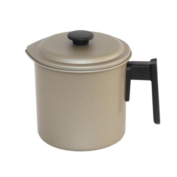 富士ホーロー ふっ素樹脂 油こし器 1.5L キッチン用 オイルポット