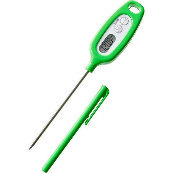 タニタデジタル温度計 TT-508NGR TANITA 料理用スティック温度計 グリーン -50℃〜...