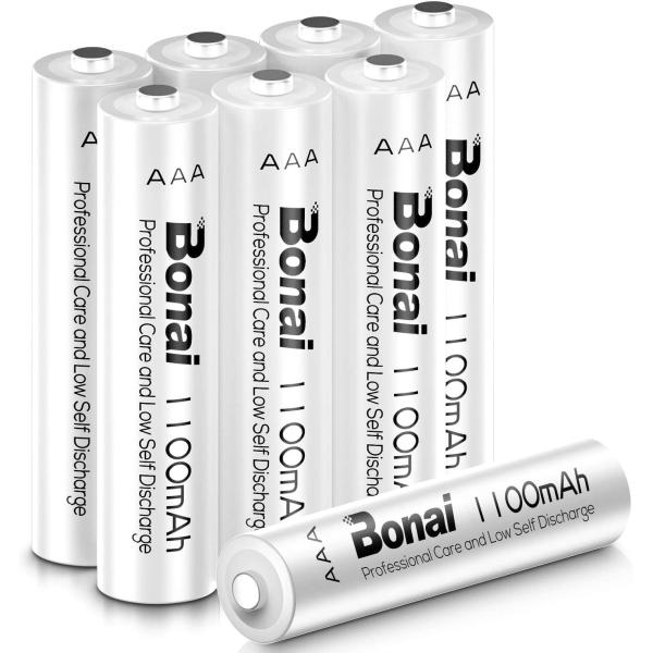 BONAI 単4形 充電式電池 ニッケル水素電池 8個パックCEマーキング取得 UL認証済み 自然放...
