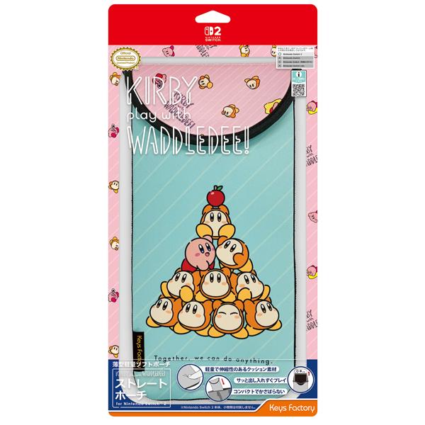 【新品】【NS2H】カービィ play with ワドルディ ストレートポーチ for Ninten...