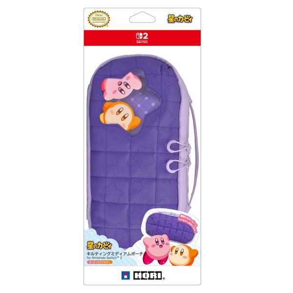 【新品】【NS2H】星のカービィ キルティングミディアムポーチ for Nintendo Switc...