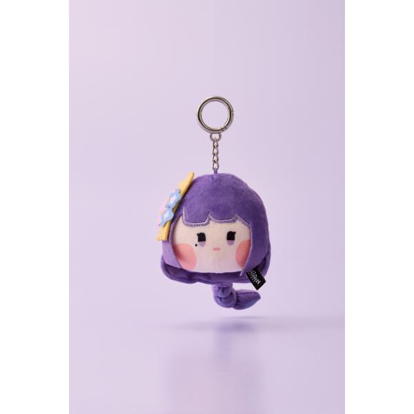 【新品】【b2cchara_goods_key】原神minini 雷電将軍 ぬいぐるみキーリング[お...