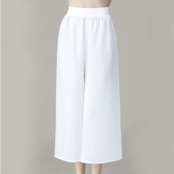 ステテコ レディース 白 M L LL 通年用 k妥64535 和装 下ばき 舞踊 下着 肌着 踊り...