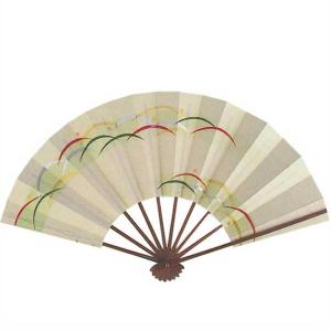 舞扇子 緑 流水 金 扇子箱付 日本製 日本舞踊 （o舞2275） 舞踊 扇子