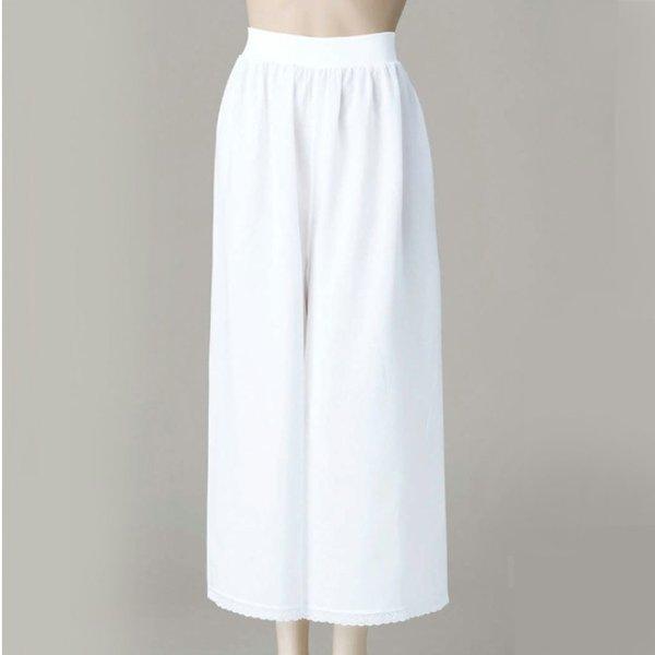 ステテコ レディース 白 M L LL 通年用 k列64536 和装 下ばき 舞踊 下着 肌着 踊り...