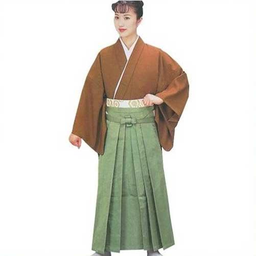 無地 袴 染 特選 山葵 （f5） 無地袴 染無地袴 はかま 舞台 衣装 日本舞踊 取寄せ商品