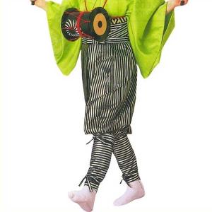 たっつけ袴 銀 無地 南京玉すだれ 手古舞 袴 （s迎8713） 仕立上がり