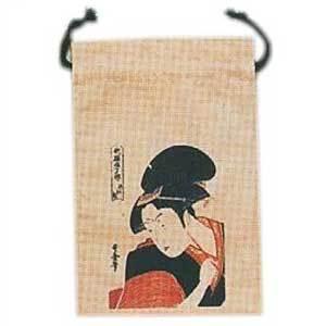 浮世絵 巾着袋 s6413 巾着 うきよえ きんちゃく 小物入れ 土産 海外