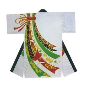 よさこい 長半纏 法被 半天 袢天 半被 衣装 綿100% のしめ柄 YOSAKOI