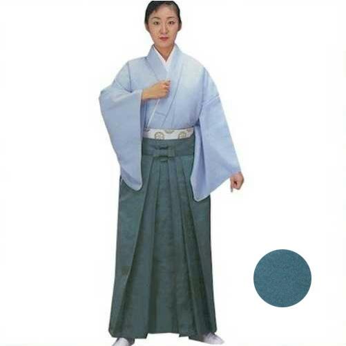 無地 袴 染 特選 錆御納戸 さびなんど （f7） 無地袴 染無地袴 はかま 舞台 衣装 日本舞踊 ...