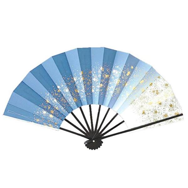 舞扇子 天の川 青 黒塗り 日本製 日本舞踊 （g愛1218） 安い 舞踊 扇子 舞扇 踊り 日舞 ...