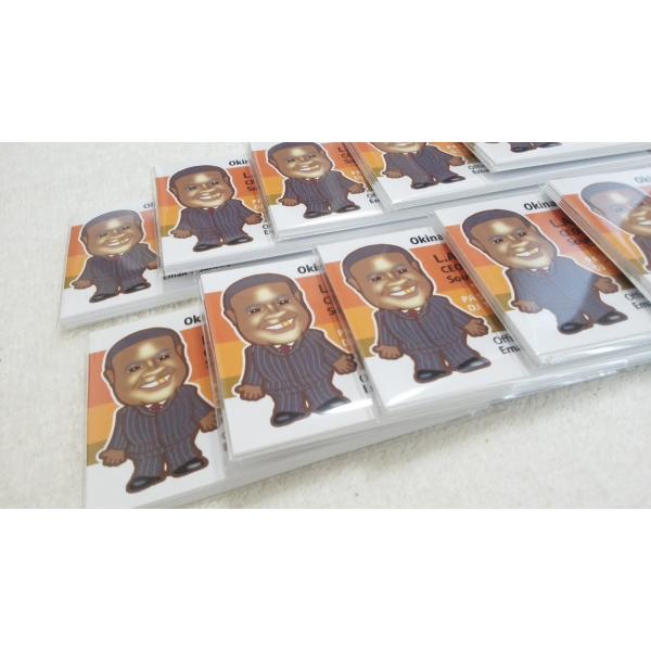 似顔絵名刺(表カラー、裏無し)70枚セット