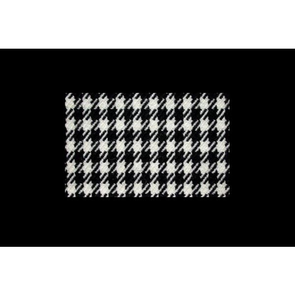 レストア用シート生地　ポルシェ・ぺピタ(Pepita)　ホワイト／ブラック