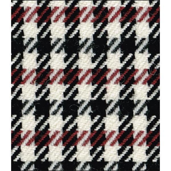 レストア用シート生地　ポルシェ・ぺピタ(Pepita)　ホワイト／ブラック／レッド