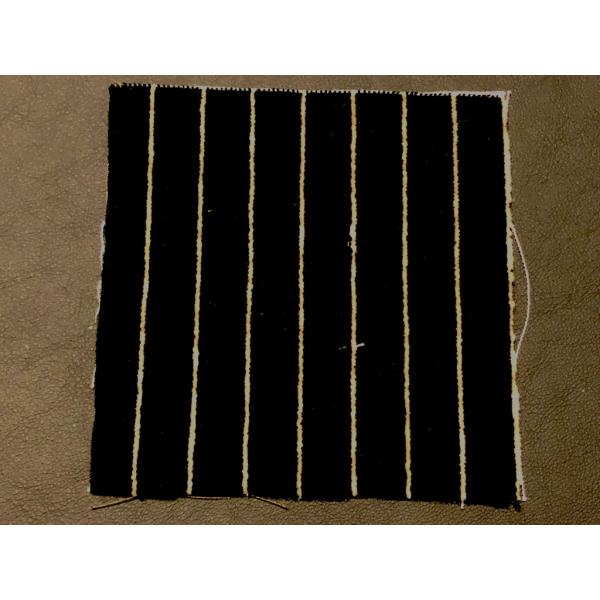 レストア用シート生地　ポルシェ・ピンストライプ　ブラック／ベージュ