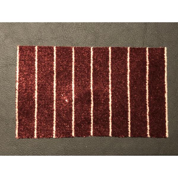 レストア用シート生地　ポルシェ・ピンストライプ　ワイン／ベージュ