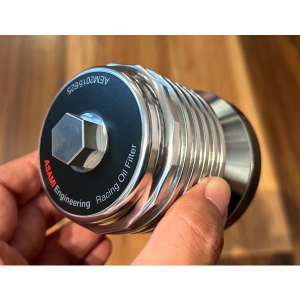 アルファロメオ 4C, 4Cスパイダー用（限定生産品）アサミエンジニアリング・レーシングオイルフィル...