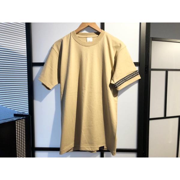 ※絶版レア！　ポルシェ・PEPITA ぺピタチェック スリーブ Tシャツ（ストーングレー）アサミエン...