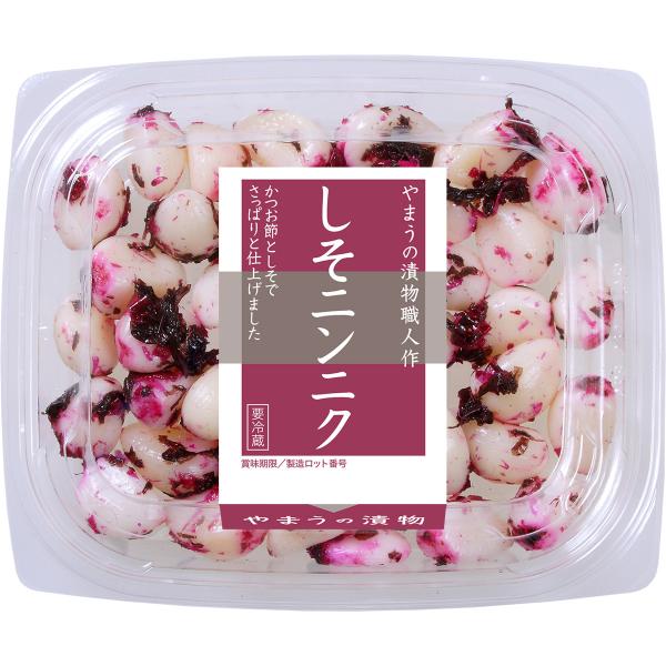 漬物 おつまみ DC しそニンニク 75g 6個単位 (要冷蔵) ご飯のお供 おつまみ 紫蘇漬 やま...