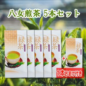 お茶 緑茶 八女茶 ワンコイン 煎茶5本セット 100g 5袋セット＋1本おまけ