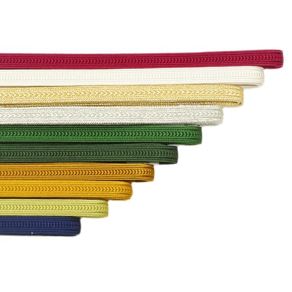 女物　正絹　三分紐　帯〆　-無地綾藤/No.26〜37-　[ 0603-039 ]　クリックポストO...