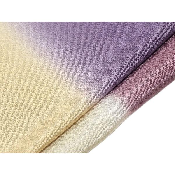 女物　お洒落用　ちりめん　正絹　帯揚げ　-2トーンカラー/紫系-　全2配色［ 0603-152 ］　...