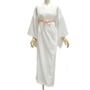 女物 盛夏用 綿レース 長襦袢 - 白/M・Lサイズ - [ 0607-167 ] 仕立