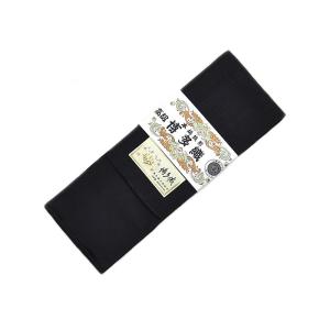 男物　正絹　博多織 角帯　献上柄　-黒/黒-　[ 0704-288 ]　 着物 父の日 敬老の日 プレゼント 贈り物 男性 メンズ 森博多 単色 居合い 弓道 シルク ブラック｜浅野屋呉服店